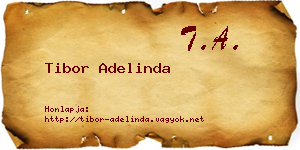 Tibor Adelinda névjegykártya